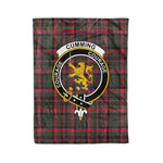 Plaid Blanket Cumming Hunting Modern Clan Crest Badge Tartan Blanket Scottish Green Plaid Throw Blanket - Scotstee Shop