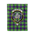 Plaid Blanket Dalrymple Clan Crest Badge Tartan Blanket Scottish Green Plaid Throw Blanket Tartan Plaid Fleece Blanket