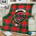 Plaid Blanket Dalzell Clan Crest Badge Tartan Blanket Scottish Green Plaid Throw Blanket Tartan Plaid Fleece Blanket