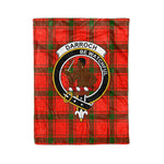 Plaid Blanket Darroch Clan Crest Badge Tartan Blanket Scottish Green Plaid Throw Blanket Tartan Plaid Fleece Blanket