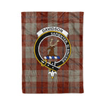 Plaid Blanket Davidson Dress Dancers Clan Crest Badge Tartan Blanket Scottish Green Plaid Throw Blanket - Scotstee Shop