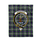 Plaid Blanket Davidson Of Tulloch Dress Clan Crest Badge Tartan Blanket Scottish Green Plaid Throw Blanket - Scotstee Shop