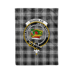 Plaid Blanket Douglas Grey Clan Crest Badge Tartan Blanket Scottish Green Plaid Throw Blanket Tartan Plaid Fleece Blanket