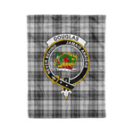 Plaid Blanket Douglas Grey Modern Clan Crest Badge Tartan Blanket Scottish Green Plaid Throw Blanket Tartan Plaid Fleece Blanket