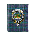 Plaid Blanket Douglas Modern Clan Crest Badge Tartan Blanket Scottish Green Plaid Throw Blanket Tartan Plaid Fleece Blanket