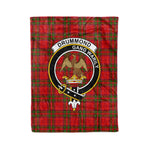 Plaid Blanket Drummond Clan Crest Badge Tartan Blanket Scottish Green Plaid Throw Blanket Tartan Plaid Fleece Blanket