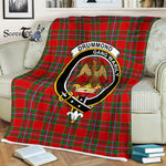 Plaid Blanket Drummond Of Perth Clan Crest Badge Tartan Blanket Scottish Green Plaid Throw Blanket Tartan Plaid Fleece Blanket