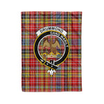 Plaid Blanket Drummond Of Strathallan Clan Crest Badge Tartan Blanket Scottish Green Plaid Throw Blanket - Scotstee Shop