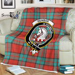 Plaid Blanket Dunbar Ancient Clan Crest Badge Tartan Blanket Scottish Green Plaid Throw Blanket Tartan Plaid Fleece Blanket