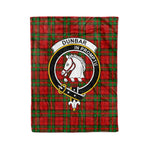 Plaid Blanket Dunbar Clan Crest Badge Tartan Blanket Scottish Green Plaid Throw Blanket Tartan Plaid Fleece Blanket