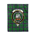 Plaid Blanket Duncan Clan Crest Badge Tartan Blanket Scottish Green Plaid Throw Blanket Tartan Plaid Fleece Blanket