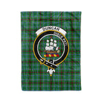 Plaid Blanket Duncan Of Sketraw Clan Crest Badge Tartan Blanket Scottish Green Plaid Throw Blanket - Scotstee Shop