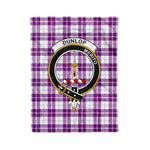 Plaid Blanket Dunlop Dress Clan Crest Badge Tartan Blanket Scottish Green Plaid Throw Blanket Tartan Plaid Fleece Blanket