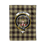 Plaid Blanket Dunlop Hunting Clan Crest Badge Tartan Blanket Scottish Green Plaid Throw Blanket Tartan Plaid Fleece Blanket