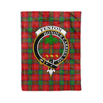Plaid Blanket Fenton Clan Crest Badge Tartan Blanket Scottish Green Plaid Throw Blanket Tartan Plaid Fleece Blanket