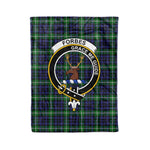 Plaid Blanket Forbes Lyon Court Clan Crest Badge Tartan Blanket Scottish Green Plaid Throw Blanket Tartan Plaid Fleece Blanket