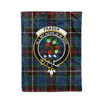 Plaid Blanket Fraser Hunting Ancient Clan Crest Badge Tartan Blanket Scottish Green Plaid Throw Blanket Tartan Plaid Fleece Blanket