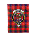 Plaid Blanket Fraser Modern Clan Crest Badge Tartan Blanket Scottish Green Plaid Throw Blanket Tartan Plaid Fleece Blanket