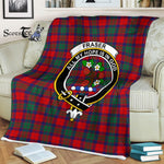 Plaid Blanket Fraser Of Altyre Clan Crest Badge Tartan Blanket Scottish Green Plaid Throw Blanket Tartan Plaid Fleece Blanket