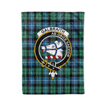 Plaid Blanket Galbraith Ancient Clan Crest Badge Tartan Blanket Scottish Green Plaid Throw Blanket - Scotstee Shop