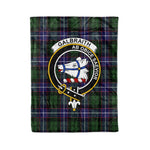 Plaid Blanket Galbraith Modern Clan Crest Badge Tartan Blanket Scottish Green Plaid Throw Blanket Tartan Plaid Fleece Blanket
