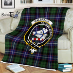 Plaid Blanket Galbraith Modern Clan Crest Badge Tartan Blanket Scottish Green Plaid Throw Blanket Tartan Plaid Fleece Blanket