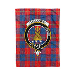 Plaid Blanket Galloway Clan Crest Badge Tartan Blanket Scottish Green Plaid Throw Blanket Tartan Plaid Fleece Blanket