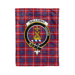 Plaid Blanket Galloway Red Clan Crest Badge Tartan Blanket Scottish Green Plaid Throw Blanket Tartan Plaid Fleece Blanket
