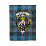 Plaid Blanket Garden Clan Crest Badge Tartan Blanket Scottish Green Plaid Throw Blanket Tartan Plaid Fleece Blanket