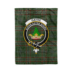 Plaid Blanket Gayre Clan Crest Badge Tartan Blanket Scottish Green Plaid Throw Blanket Tartan Plaid Fleece Blanket