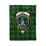 Plaid Blanket Ged Clan Crest Badge Tartan Blanket Scottish Green Plaid Throw Blanket Tartan Plaid Fleece Blanket