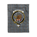 Plaid Blanket Gladstone Hunting Clan Crest Badge Tartan Blanket Scottish Green Plaid Throw Blanket Tartan Plaid Fleece Blanket