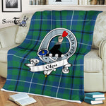 Plaid Blanket Glen Ancient Clan Badge Tartan Blanket Scottish Blue Plaid Throw Blanket Tartan Plaid Fleece Blanket, tartan blanket, plaid blanket, red plaid blanket, buffalo plaid blanket, green plaid blanket, plaid fleece blanket, blue plaid blanket, red tartan blanket, tartan plaid blanket, black and white plaid blanket, , christmas plaid blanket, orange plaid blanket, tartan plaid throw blanket, pink plaid blanket, brown plaid blanket, buffalo check blanket