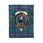 Plaid Blanket Glen Modern Clan Crest Badge Tartan Blanket Scottish Green Plaid Throw Blanket Tartan Plaid Fleece Blanket