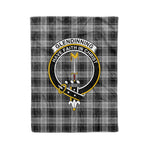 Plaid Blanket Glendinning Clan Crest Badge Tartan Blanket Scottish Green Plaid Throw Blanket Tartan Plaid Fleece Blanket