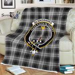 Plaid Blanket Glendinning Clan Crest Badge Tartan Blanket Scottish Green Plaid Throw Blanket Tartan Plaid Fleece Blanket