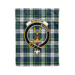 Plaid Blanket Gordon Dress Ancient Clan Crest Badge Tartan Blanket Scottish Green Plaid Throw Blanket - Scotstee Shop