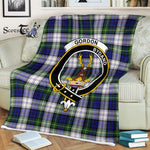 Plaid Blanket Gordon Dress Modern Clan Crest Badge Tartan Blanket Scottish Green Plaid Throw Blanket - Scotstee Shop