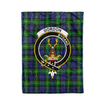 Plaid Blanket Gordon Modern Clan Crest Badge Tartan Blanket Scottish Green Plaid Throw Blanket Tartan Plaid Fleece Blanket