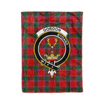 Plaid Blanket Gordon Of Abergeldie Clan Crest Badge Tartan Blanket Scottish Green Plaid Throw Blanket Tartan Plaid Fleece Blanket