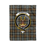Plaid Blanket Gordon Weathered Clan Crest Badge Tartan Blanket Scottish Green Plaid Throw Blanket Tartan Plaid Fleece Blanket