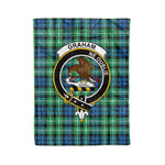 Plaid Blanket Graham Of Montrose Ancient Clan Crest Badge Tartan Blanket Scottish Plaid Throw Blanket - Scotstee Shop