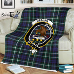 Plaid Blanket Graham Of Montrose Modern Clan Crest Badge Tartan Blanket Scottish Plaid Throw Blanket - Scotstee Shop
