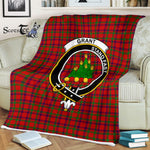 Plaid Blanket Grant Of Rothiemurchus Clan Crest Badge Tartan Blanket Scottish Green Plaid Throw Blanket Tartan Plaid Fleece Blanket