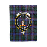 Plaid Blanket Guthrie Modern Clan Crest Badge Tartan Blanket Scottish Green Plaid Throw Blanket Tartan Plaid Fleece Blanket