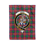 Plaid Blanket Haig Clan Crest Badge Tartan Blanket Scottish Green Plaid Throw Blanket Tartan Plaid Fleece Blanket