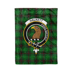 Plaid Blanket Halkett Clan Crest Badge Tartan Blanket Scottish Green Plaid Throw Blanket Tartan Plaid Fleece Blanket