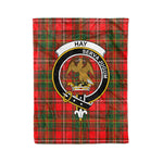 Plaid Blanket Hay Modern Clan Crest Badge Tartan Blanket Scottish Green Plaid Throw Blanket Tartan Plaid Fleece Blanket