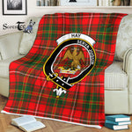 Plaid Blanket Hay Modern Clan Crest Badge Tartan Blanket Scottish Green Plaid Throw Blanket Tartan Plaid Fleece Blanket