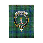 Plaid Blanket Henderson Ancient Clan Crest Badge Tartan Blanket Scottish Green Plaid Throw Blanket - Scotstee Shop